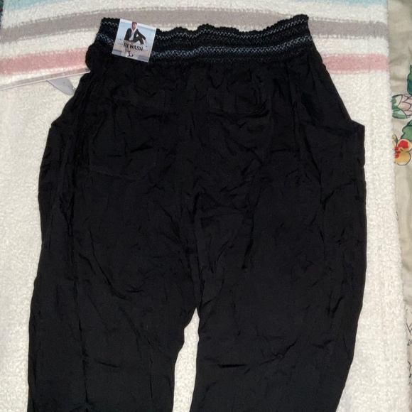 Rewash Black Ruched Jogger Size L - Picture 5 of 8